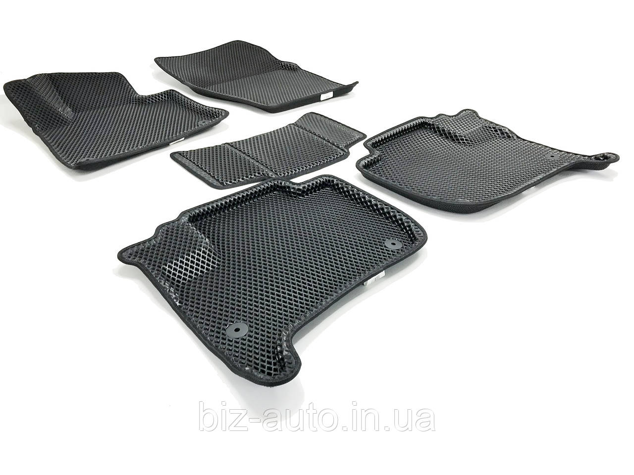 3D єва килимки в салон Volkswagen Touareg/Porsche Cayenne (2010-2018) чорні EVA 5шт Seintex (фольксваген