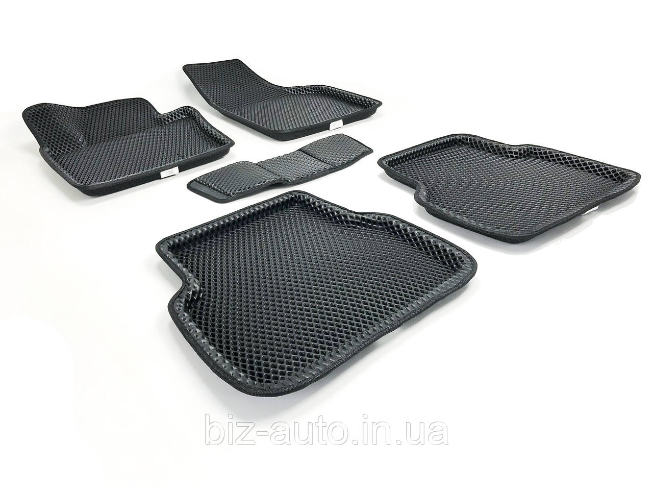 3D єва килимки в салон Volkswagen Tiguan (2008-2016) чорні EVA 5шт Seintex (фольксваген тігуан)
