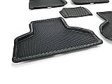 3D єва килимки в салон BMW X5 (F15)/X6 (F16) 2013 - чорні EVA 5шт Seintex (бмв х5), фото 5
