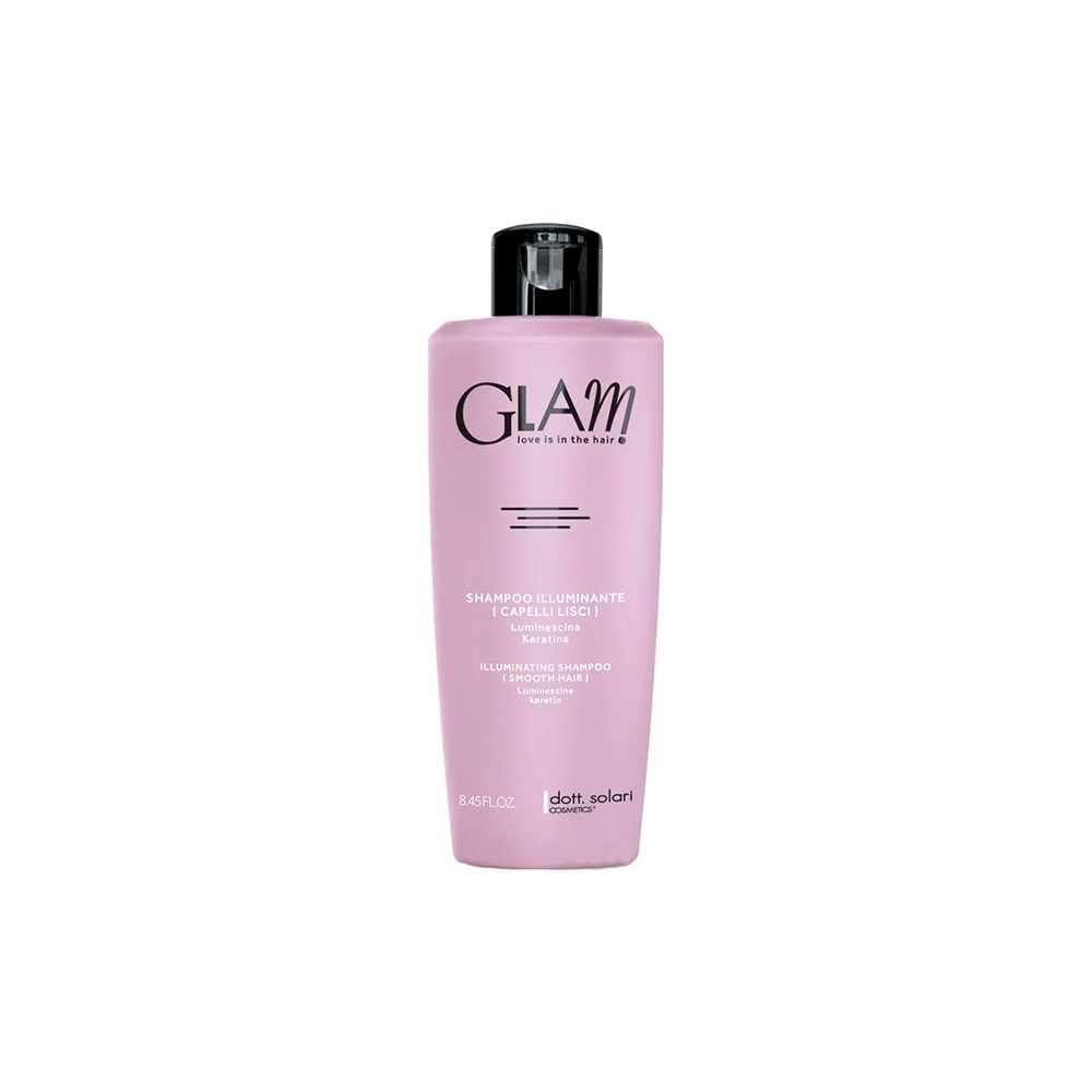 Dott.Solari Glam Illuminating shampoo smooth hair Шампунь для випрямлення волосся і додання блиску, 250 ml