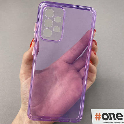 Чохол для Samsung Galaxy A52s силіконовий щільний кольоровий накладка чохол на телефон самсунг а52с бузковий TNN, фото 1