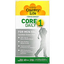 Мультивітаміни для чоловіків від 50 років Country Life "Core Daily-1 For Men 50+" (60 таблеток)