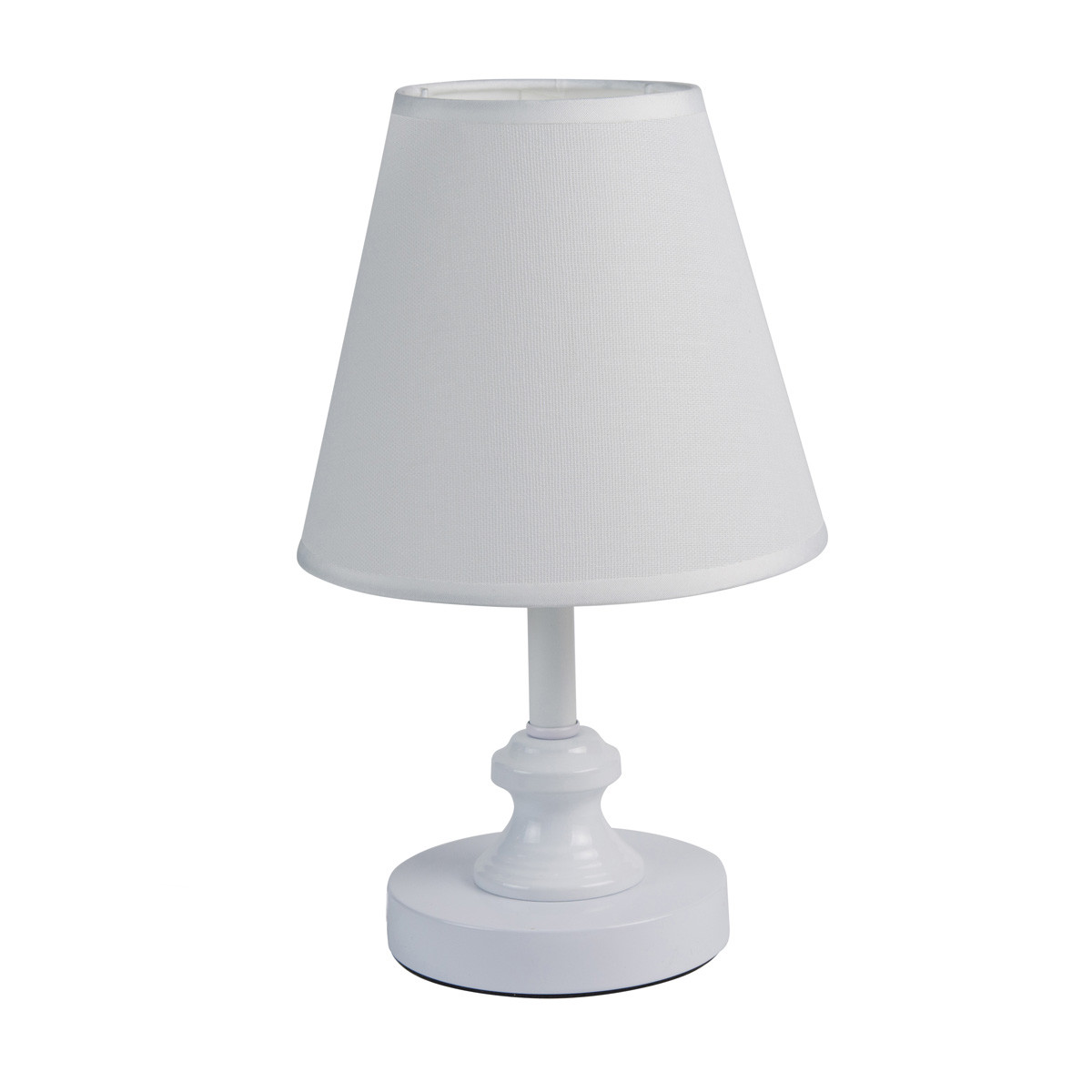 Настільна лампа, світильник декоративний з абажуром Sunlight білий 5061