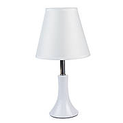 Настільна лама, світильник декоративний з абажуром Sunlight білий 5069