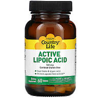 Альфа-липоевая кислота Country Life, Time Release "Active Lipoic Acid" 300 мг (60 таблеток)