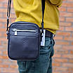 Сумка шкіряна чоловіча месенджер для документів стильна зручна повсякденна Катана, фото 4