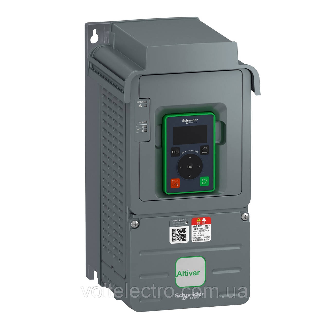 Перетворювач частоти ATV610 1,5 кВт 380 В 3ф ATV610U15N4