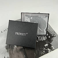 Чоловічий шкіряний розкладний гаманець на магніті Prensiti чорний, фото 10