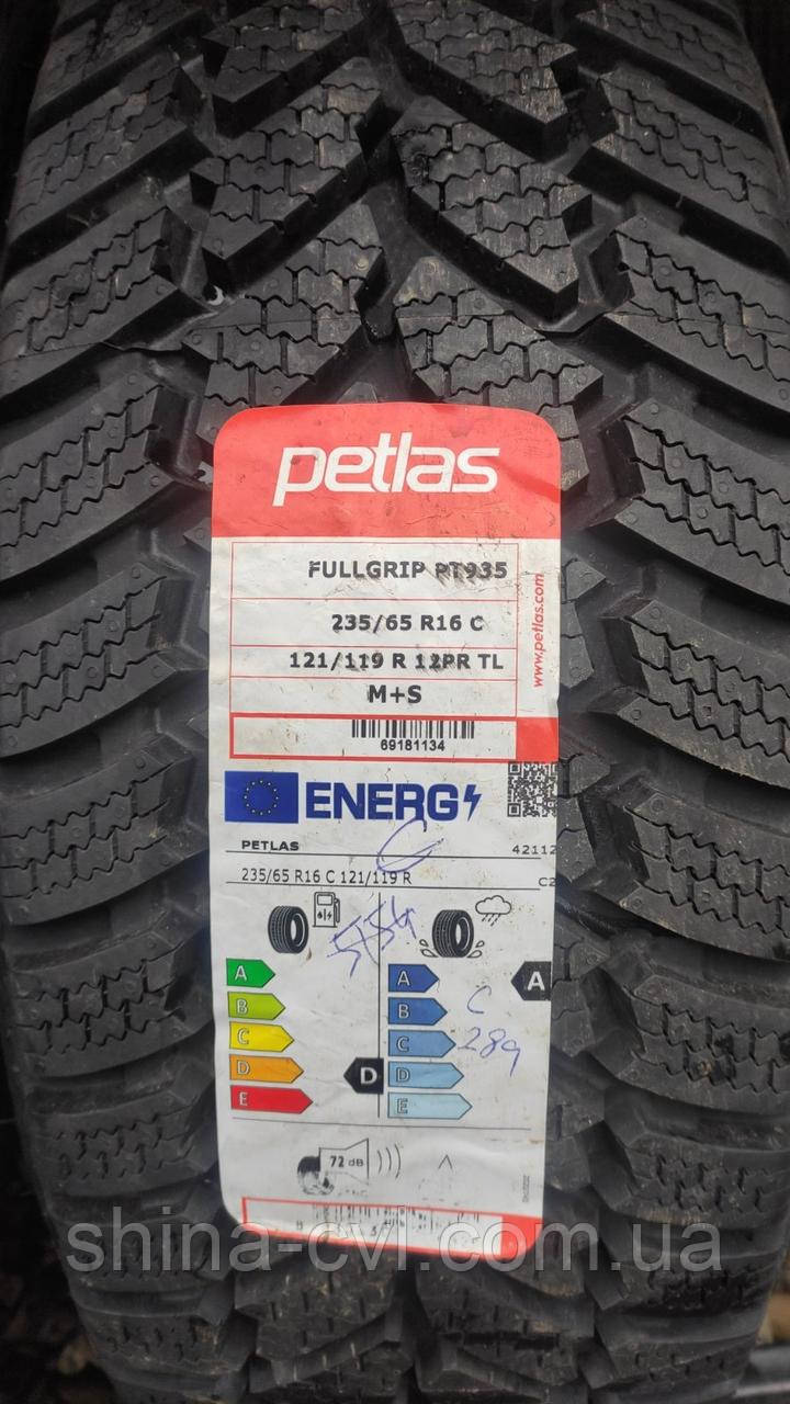Зимові вантажні шини 235/65 R16C 121/119R 12PR TL PETLAS FULLGRIP PT935, фото 1