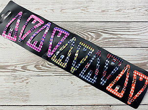 Заколки тік-так 4.7 см кольорові 10 шт/уп.