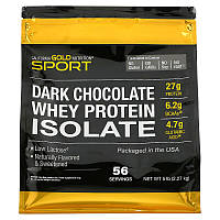 Изолят сывороточного протеина California GOLD Nutrition, SPORT "Whey Protein Isolate" вкус шоколада (2270 г)