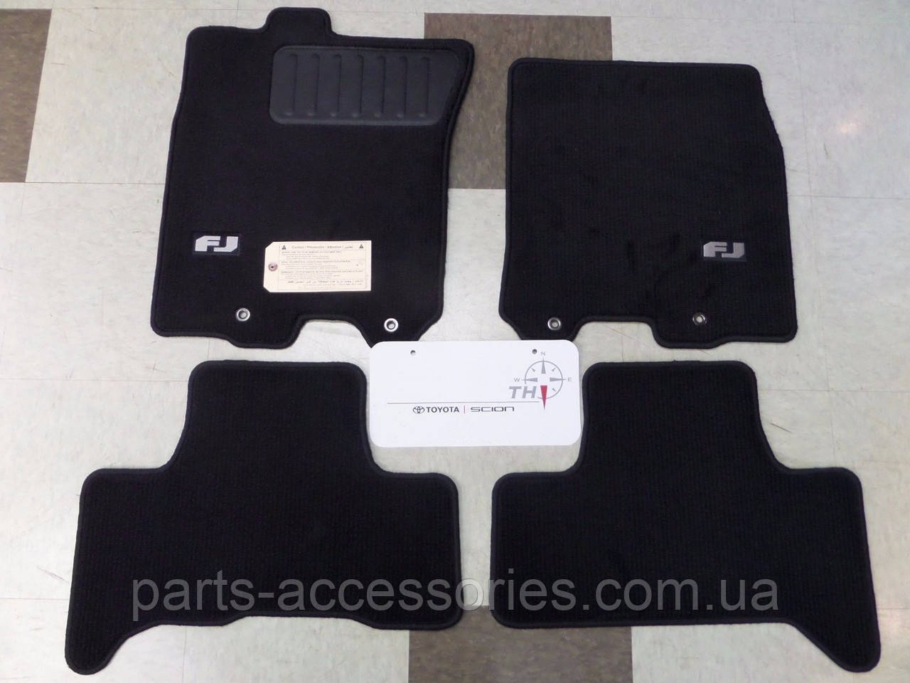 Toyota FJ Cruiser 2007-2010 Килимки килимки велюрові чорні передні задні Нові Оригінал
