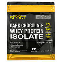 Изолят сывороточного протеина California GOLD Nutrition, SPORT " Whey Protein Isolate" вкус шоколада (908 г)