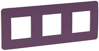 Unica New Studio Color рамка 3-постова ліловий-беж Schneider Electric, NU280615