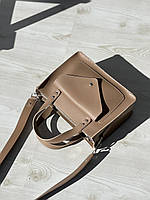 Сумка-тоут с карманом латте