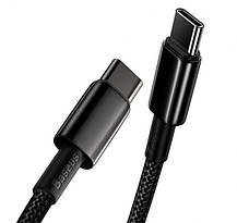 Кабель Baseus Tungsten Gold Cable Type-C to Type-C 100W 2m CATWJ-A01 Black, фото 5