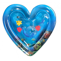 Дитячий надувний водний килимок-акваріум Серце EL-40-3