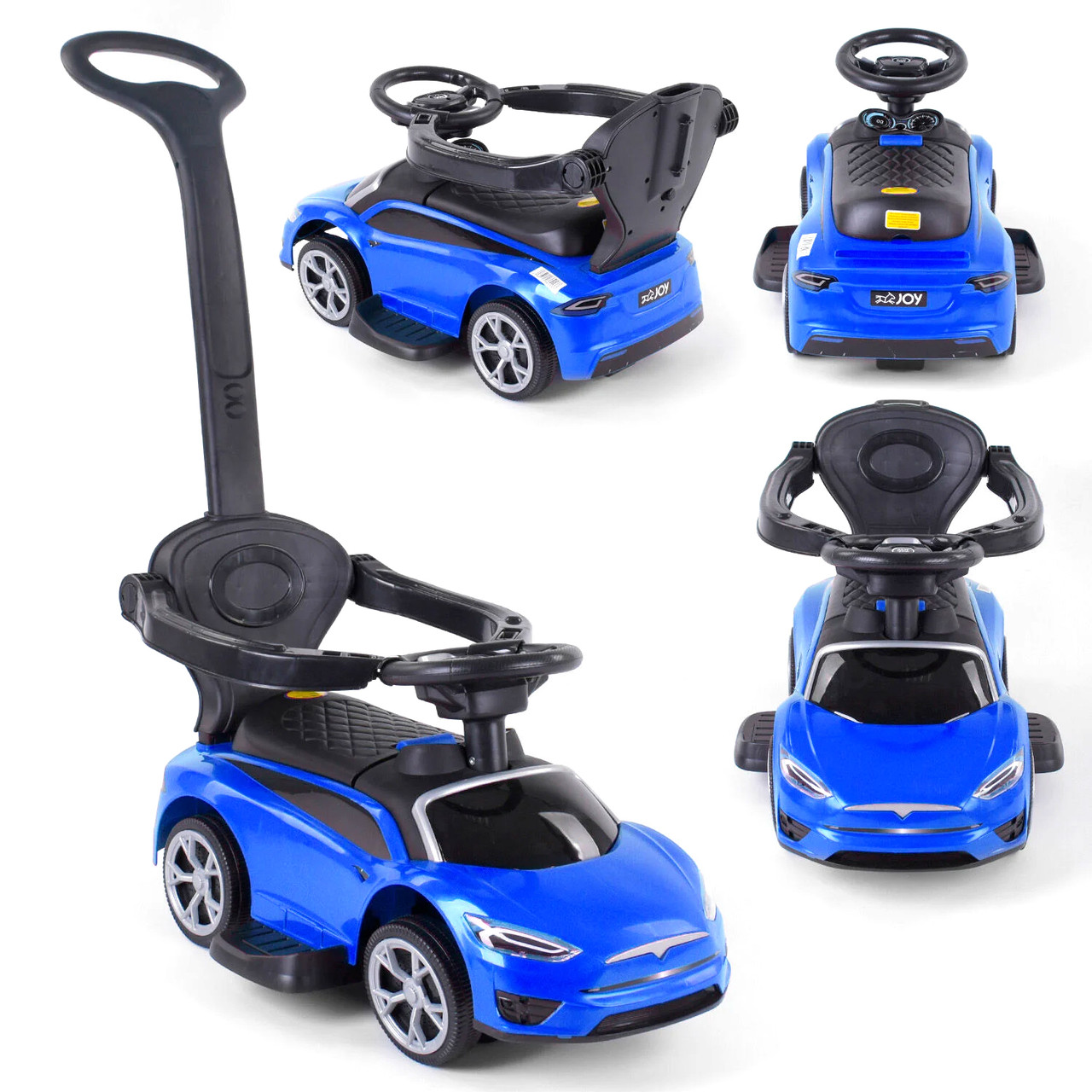 Каталка толокар із батьківською ручкою Tesla JOY TS 8815 B Синій, фото 1