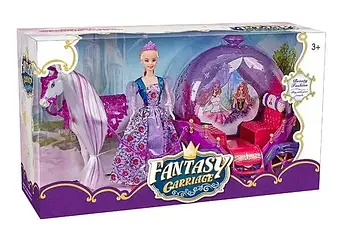 Карета для ляльки з конем та лялькою "Карета для попелюшки" 318 А