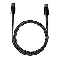 Кабель Baseus Tungsten Gold Cable Type-C to Type-C 100W 2m CATWJ-A01 Black