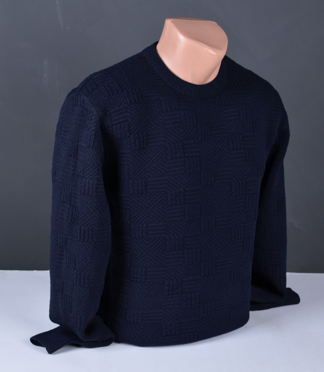 Чоловічий джемпер темно-синій | Чоловічий светр Vip Stendo Туреччина 00211