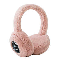 Бездротові хутряні Bluetooth навушники Fashion Ear Pink (RSLN-31468)