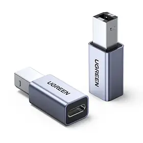Перехідник USB 2.0/USB-C Ugreen, для принтера, жорсткого диска, док-станції, факсового апарату