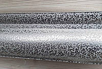 Алюминиевый карниз двухрядный серебро