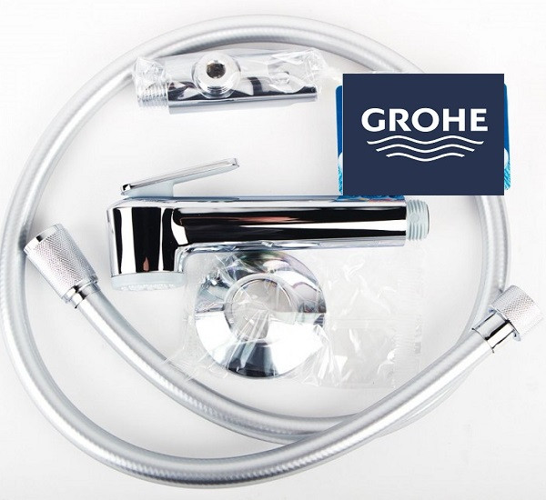 Набор гигиенический душ и смеситель скрытого монтажа Grohe BauEdge 28343001 - фото 9 - id-p863106544