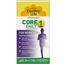 Мультивітаміни для жінок Country Life "Core Daily-1 For Women 50+" (60 таблеток)