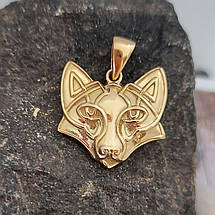 Лисичка, Лисиця, Лис, кулон амулет у слов'яно-скандинавському стилі, фото 3