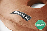 Ортопедична подушка PharMeDoc Coccyx Seat Cushion для сидіння, коричнева., фото 3