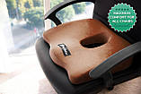 Ортопедична подушка PharMeDoc Coccyx Seat Cushion для сидіння, коричнева., фото 6