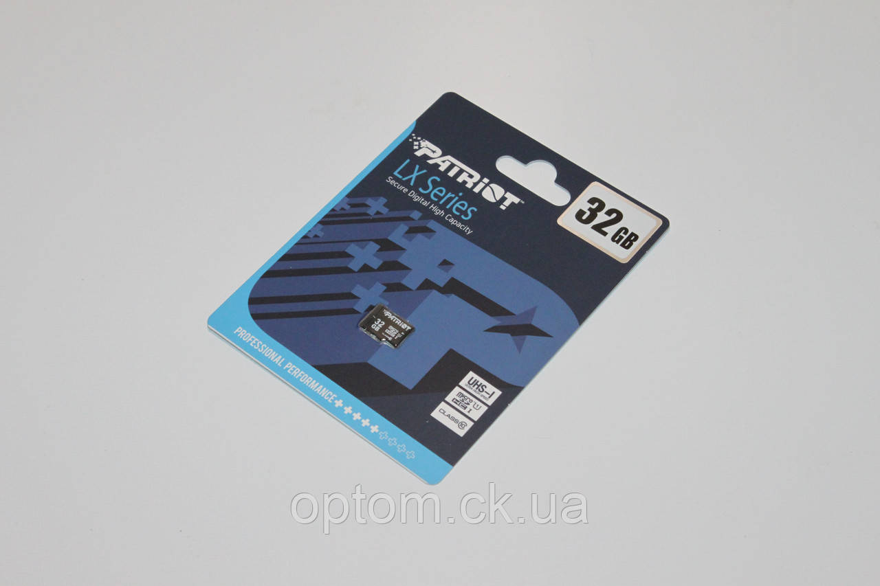 Карта пам'яті Patriot MicroSDHC 32 Gb class 10 UHS-1