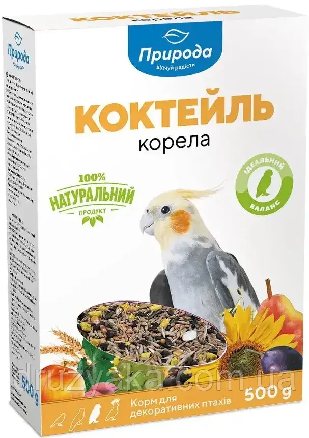 Корм для середніх папуг Природа «Корела» 500 г