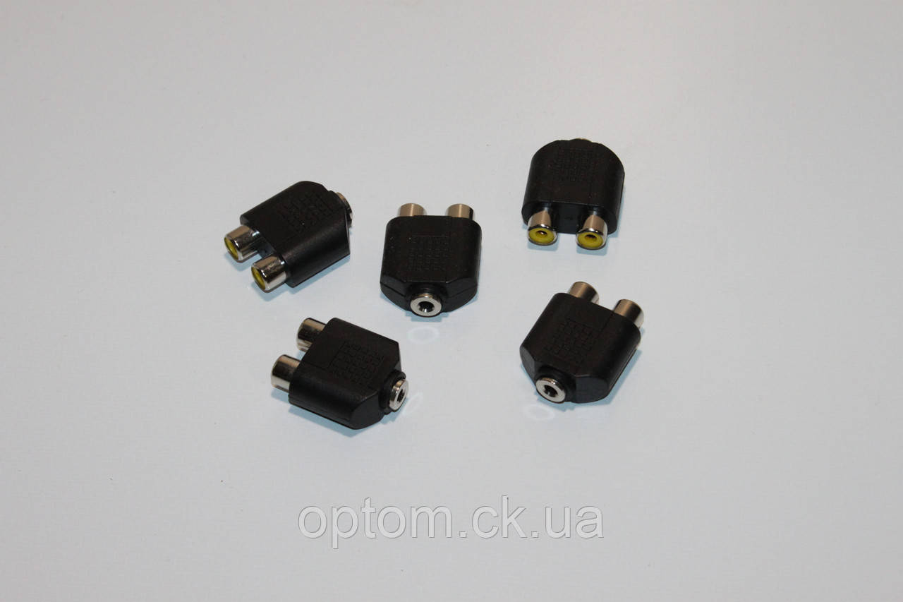 Перехідник 3.5 mm mama - 2RCA mama