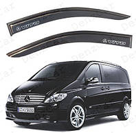 Ветровики широкие Mercedes Vito (W639) 2003- (на скотче)\Дефлекторы окон Мерседес Вито 639