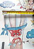 Декоративні наклейки для дитячого садка, в дитячу на стіни "звірі на повітряних кулях" 70*140см (лист 60*60см, фото 6