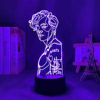 Светильник с 3D эффектом led лампа ночник Гарри Стайлс One direction HARRY STYLES