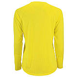 Футболка реглан жіноча приталені спортивна сітка з довгим рукавом Sporty lsl women 150 неон жовтий, фото 3