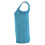 Жіноча майка сітка спортивна приталеного крою однотонна під принт SPORTY TT WOMEN 140, фото 4