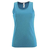 Жіноча майка сітка спортивна приталеного крою однотонна під принт SPORTY TT WOMEN 140, фото 2