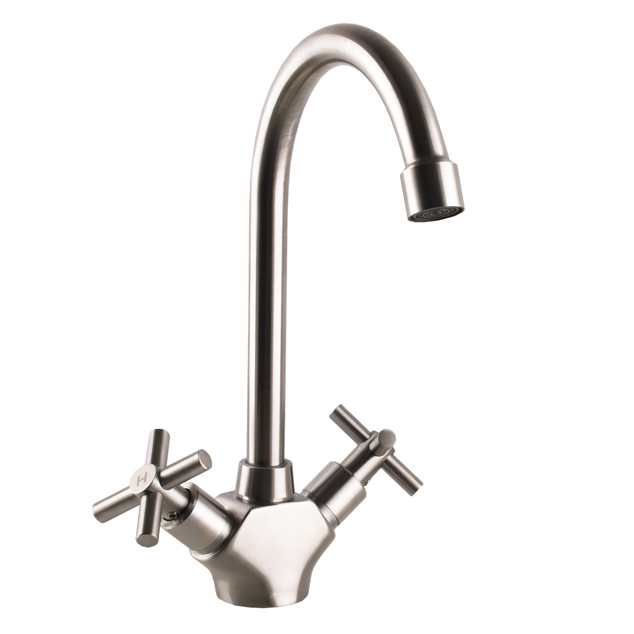 Кухонний змішувач Globus Lux DUKAT SD2-203 із нержавіючої сталі, фото 1
