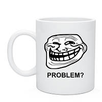 Чашка «Trollface. Problem? Проблеми?»