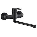 Кухонний змішувач Globus Lux Laguna GLA-0104-10-BB чорний, фото 3
