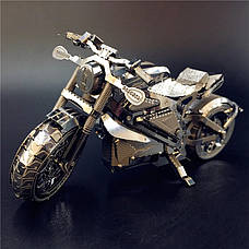 Металеві конструктор Мотоцикл. Металева збірна модель мотоцикла 3D 128х745х67 мм, фото 3