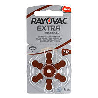 Батарейки для слуховых аппаратов Rayovac Extra, Британия 312