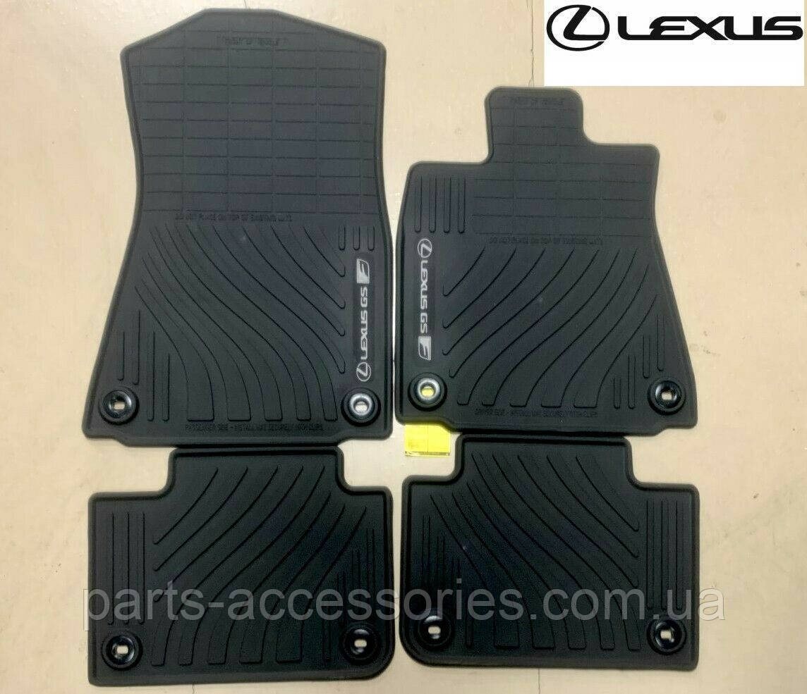 Килимки килими в салон гумові Lexus GS F F-Sport 2016-2020 Нові Оригінальні, фото 1