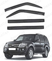 Ветровики Mitsubishi Pajero Vagon 2006- (на скотче)\Дефлекторы окон Митсубиси Паджеро Вагон