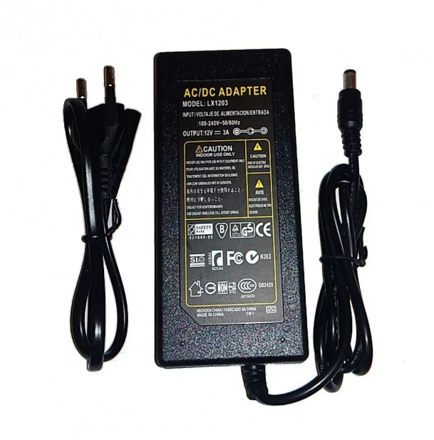 Блок живлення 12 V 3 A (5.5х2.5мм)
